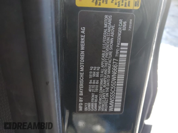 2013 MINI Paceman S with VIN WMWSS5C55DWN66677, listed as a Copart auction lot 49342675 with 81,534 mi miles and Clean Title. Bid and sale history available at DreamBid. Image 12.