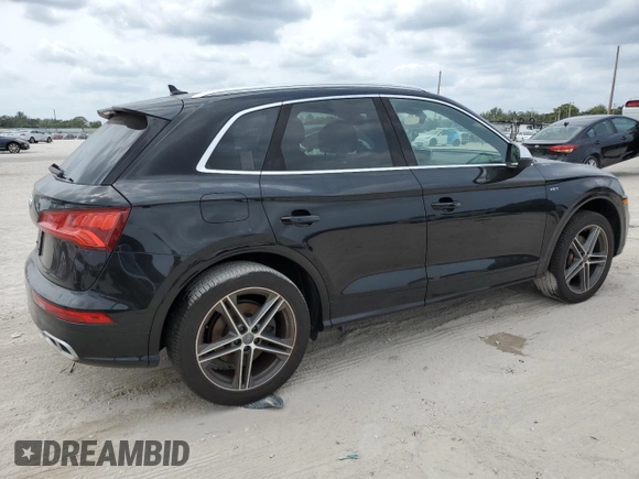 2018 Audi SQ5 Prestige with VIN WA1C4AFY9J2028352, listed as a Copart auction lot 50319905 with 44,642 mi miles and Salvage Title. Bid and sale history available at carsss.com. Image 3.