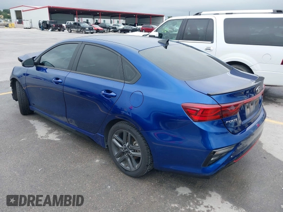 2021 Kia Forte GT-Line with VIN 3KPF34AD3ME403218, listed as a IAAI auction lot 42375319 with 56,621 mi miles and . Bid and sale history available at DreamBid. Image 3.