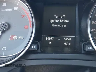 2015 Audi S5 Premium Plus with VIN WAUCGAFR0FA016333, listed as a IAAI auction lot 41791187 with 95,987 mi miles. Bid and sale history available at carsss.com. Image 16.