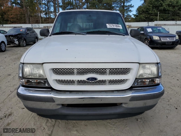 1998 Ford Ranger XL with VIN 1FTYR10U7WTA26524, listed as a Copart auction lot 75791864 with 313,224 mi miles and Salvage Title. Bid and sale history available at carsss.com. Image 5.