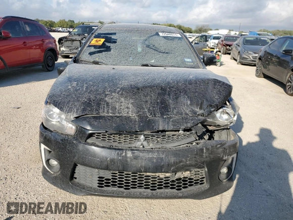 2017 Mitsubishi Lancer ES with VIN JA32U2FU6HU010960, listed as a Copart auction lot 72648074 with 107,524 mi miles and Salvage Title. Bid and sale history available at carsss.com. Image 5.
