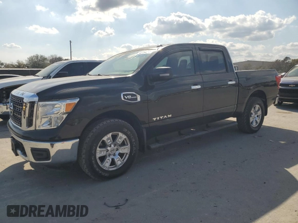 2017 Nissan Titan S with VIN 1N6AA1EJ4HN571219, listed as a Copart auction lot 43154215 with 63,876 mi miles and Salvage Title. Bid and sale history available at carsss.com. Image 1.