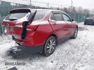 2024 Chevrolet Equinox LT with VIN 3GNAXUEG7RL177665, listed as a IAAI auction lot 41733068 with 17,666 mi miles and . Bid and sale history available at DreamBid. Image 4.