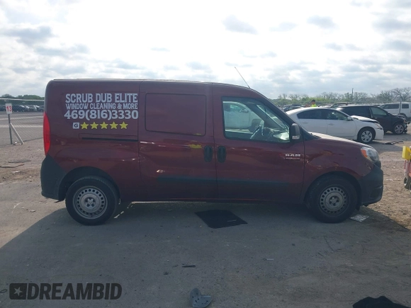 2018 Ram ProMaster City Cargo Tradesman with VIN ZFBERFAB6J6K08657, listed as a IAAI auction lot 42054791 with 53,734 mi miles. Bid and sale history available at carsss.com. Image 13.