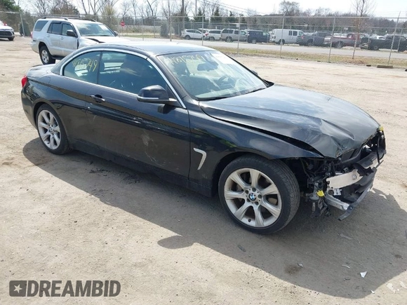 2015 BMW 4 Series 435i with VIN WBA3T3C51FP939555, listed as a IAAI auction lot 41815749 with 57,480 mi miles and . Bid and sale history available at carsss.com. Image 1.