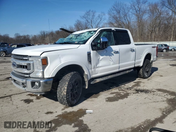 2021 Ford Super Duty F-250 SRW XL with VIN 1FT7W2BN6MEC58310, listed as a Copart auction lot 44895525 with 39,232 mi miles and Salvage Title. Bid and sale history available at carsss.com. Image 1.