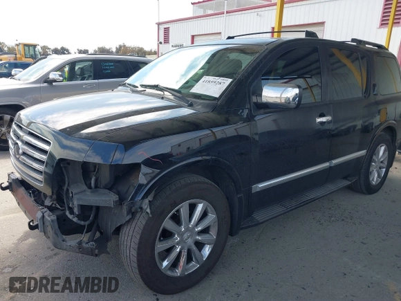 2006 Infiniti QX56 with VIN 5N3AA08C16N806010, listed as a IAAI auction lot 41859287 with 174,255 mi miles and . Bid and sale history available at DreamBid. Image 2.