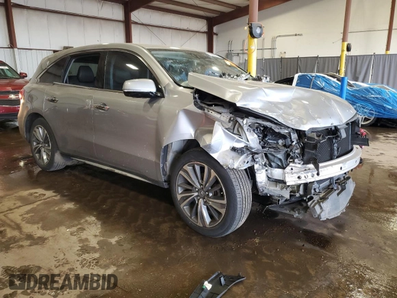 2017 Acura MDX Technology z VIN 5FRYD4H51HB022812, wystawiony jako Copart lot #53609645 z przebiegiem Nie podano mil oraz Szkoda całkowita • Salvage title. Historia ofert i sprzedaży dostępna na DreamBid. Obrazek 4.