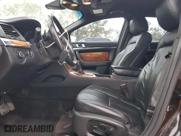 2014 Lincoln MKS with VIN 1LNHL9DK7EG601894, listed as a Copart auction lot 46377445 with 147,745 mi miles and Salvage Title. Bid and sale history available at DreamBid. Image 7.