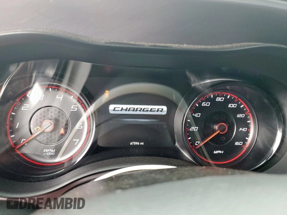 2021 Dodge Charger R/T with VIN 2C3CDXCT6MH504218, listed as a Copart auction lot 60407915 with 67,596 mi miles and Salvage title. Bid and sale history available at DreamBid. Image 9.