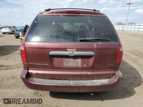 2001 Chrysler Town & Country LXi with VIN 2C4GP54L21R324666, listed as a Copart auction lot 50709465 with 245,830 mi miles and Salvage Title. Bid and sale history available at DreamBid. Image 6.