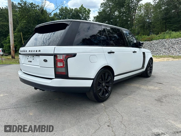 2017 Land Rover Range Rover with VIN SALGS5FEXHA361002, listed as a Copart auction lot 64232695 with 88,726 mi miles and Clean title. Bid and sale history available at DreamBid. Image 3.