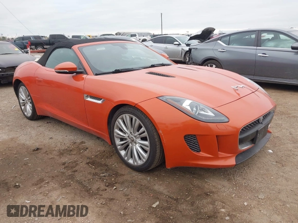2014 Jaguar F-Type V6 with VIN SAJWA6E77E8K06989, listed as a IAAI auction lot 41286537 with 54,977 mi miles and . Bid and sale history available at DreamBid. Image 1.
