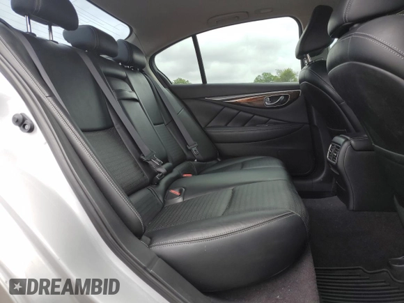 2015 Infiniti Q50 with VIN JN1BV7AR7FM398120, listed as a Copart auction lot 58540555 with 122,864 mi miles and Salvage title. Bid and sale history available at DreamBid. Image 10.
