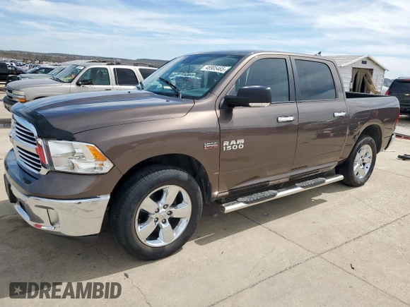 2018 Ram 1500 Big Horn with VIN 1C6RR7LT4JS250169, listed as a Copart auction lot 48905465 with 48,802 mi miles and Salvage Title. Bid and sale history available at carsss.com. Image 1.