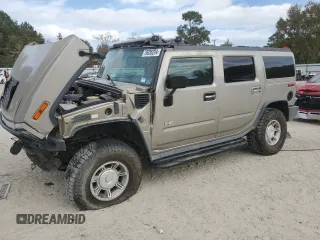 2003 Hummer H2 with VIN 5GRGN23U53H100416, listed as a Copart auction lot 79035224 with 155,546 mi miles and Salvage Title. Bid and sale history available at carsss.com. Image 1.