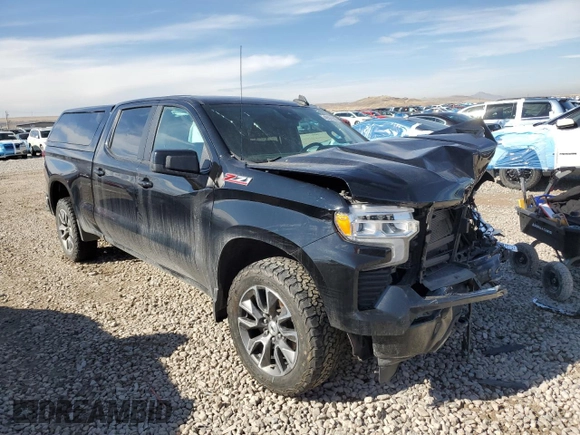 2022 Chevrolet Silverado 1500 RST with VIN 1GCUDEED5NZ630064, listed as a Copart auction lot 46507695 with 0 mi miles and Salvage Title. Bid and sale history available at carsss.com. Image 4.