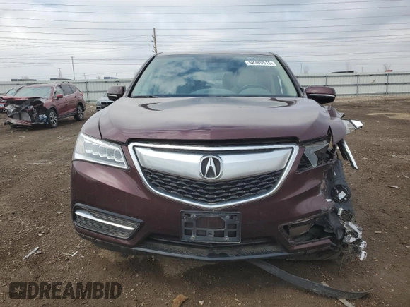 2014 Acura MDX z VIN 5FRYD4H28EB030178, wystawiony jako Copart lot #52389515 z przebiegiem Nie podano mil oraz Szkoda całkowita • Salvage title. Historia ofert i sprzedaży dostępna na DreamBid. Obrazek 5.