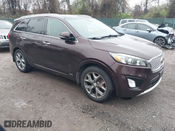 2016 Kia Sorento SX with VIN 5XYPKDA53GG082191, listed as a IAAI auction lot 41987706 with 141,397 mi miles. Bid and sale history available at carsss.com. Image 1.