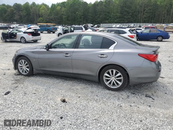 2014 Infiniti Q50 Premium z VIN JN1BV7AP7EM685244, wystawiony jako Copart lot #54710825 z przebiegiem 175 350 mil mil oraz Czysty tytuł • Clean title. Historia ofert i sprzedaży dostępna na DreamBid. Obrazek 2.