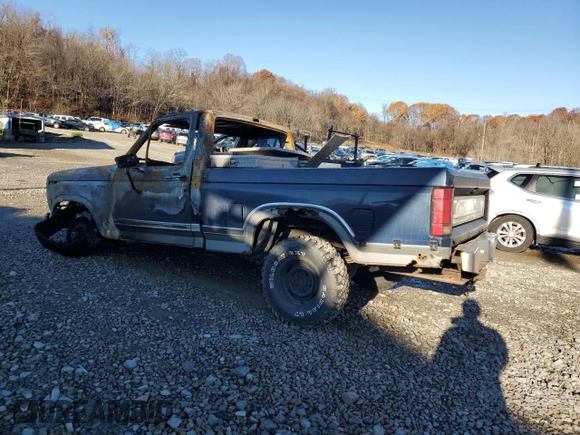 1986 Ford F-150 with VIN 1FTEF14H7GNB46015, listed as a Copart auction lot 80076324 with 0 mi miles and Salvage Title. Bid and sale history available at carsss.com. Image 2.