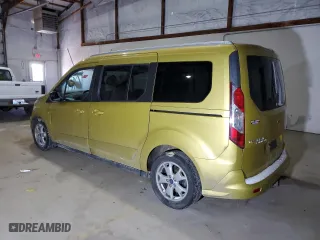 2014 Ford Transit Connect Wagon XLT with VIN NM0GE9F71E1142509, listed as a Copart auction lot 89322645 with 0 mi miles and Salvage Title. Bid and sale history available at carsss.com. Image 2.