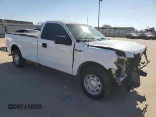 2013 Ford F-150 XL with VIN 1FTNF1CF9DKG47176, listed as a Copart auction lot 48977555 with 140,258 mi miles and Salvage Title. Bid and sale history available at carsss.com. Image 4.
