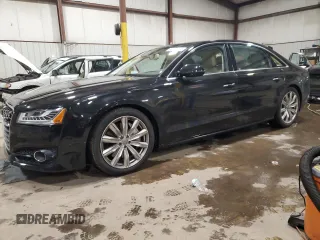 2017 Audi A8 L with VIN WAU44AFD1HN020761, listed as a Copart auction lot 88736675 with 95,945 mi miles and Salvage Title. Bid and sale history available at carsss.com. Image 1.