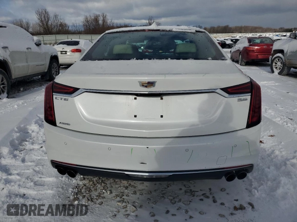 2019 Cadillac CT6 Luxury AWD with VIN 1G6KB5RS6KU117942, listed as a Copart auction lot 81820954 with Not provided miles and Salvage title. Bid and sale history available at DreamBid. Image 6.