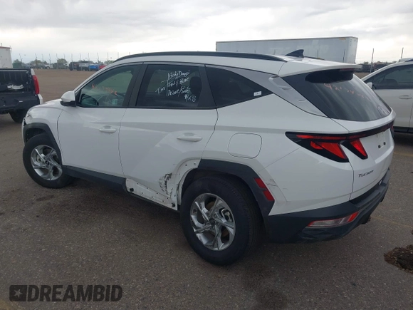 2024 Hyundai Tucson SEL with VIN 5NMJBCDE2RH362446, listed as a IAAI auction lot 42174042 with 34,066 mi miles and . Bid and sale history available at carsss.com. Image 3.