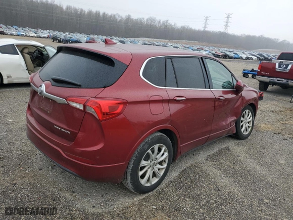 2019 Buick Envision Preferred with VIN LRBFXBSA4KD003985, listed as a Copart auction lot 43929585 with 72,744 mi miles and Salvage Title. Bid and sale history available at carsss.com. Image 3.