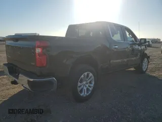 2023 Chevrolet Silverado 1500 LTZ with VIN 1GCUDGE80PZ134347, listed as a Copart auction lot 76155904 with 57,545 mi miles and Salvage Title. Bid and sale history available at carsss.com. Image 3.