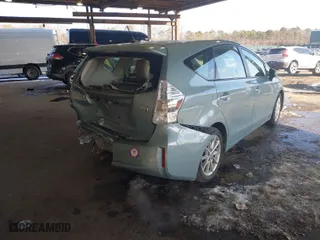 2013 Toyota Prius v Two with VIN JTDZN3EU6D3204487, listed as a IAAI auction lot 41433348 with 190,469 mi miles. Bid and sale history available at carsss.com. Image 4.