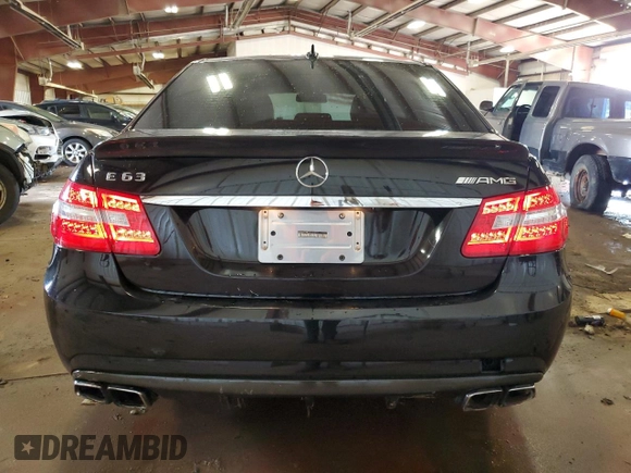 2010 Mercedes-Benz E 63 AMG with VIN WDDHF7HB3AA154977, listed as a Copart auction lot 65630454 with 118,969 mi miles and Salvage title. Bid and sale history available at DreamBid. Image 6.