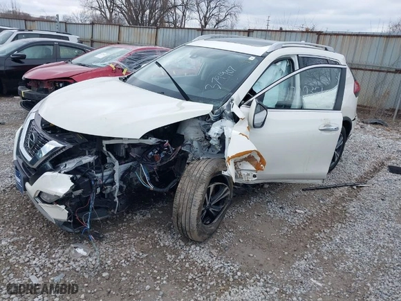 2019 Nissan Rogue SV with VIN JN8AT2MV0KW379907, listed as a IAAI auction lot 41729351 with 52647 miles. Bid and sale history available at carsss.com. Image 2.