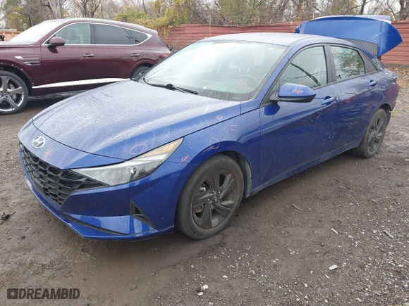 2021 Hyundai Elantra SEL with VIN 5NPLS4AG7MH037372, listed as a IAAI auction lot 40824104 with 35,577 mi miles. Bid and sale history available at carsss.com. Image 18.