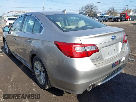 2017 Subaru Legacy Premium with VIN 4S3BNAF65H3026857, listed as a IAAI auction lot 41797484 with 54,975 mi miles. Bid and sale history available at carsss.com. Image 3.