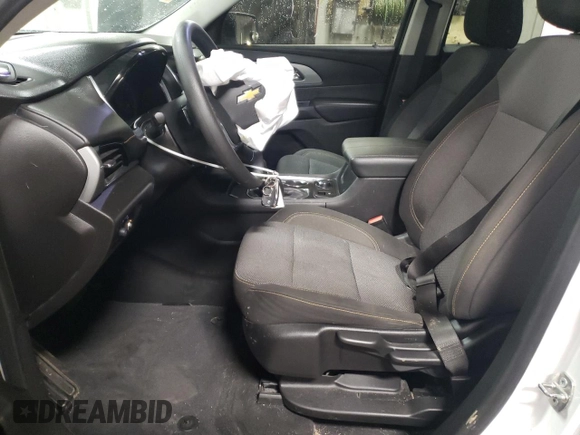 2021 Chevrolet Traverse LS with VIN 1GNERFKW5MJ208172, listed as a Copart auction lot 52043415 with 75,614 mi miles and Salvage title. Bid and sale history available at DreamBid. Image 7.