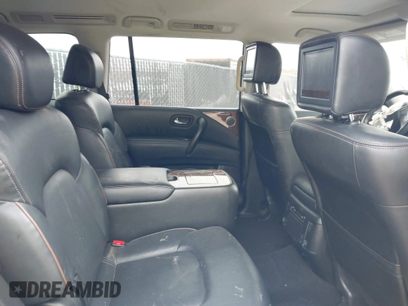 2018 Nissan Armada Platinum with VIN JN8AY2NF8J9333263, listed as a IAAI auction lot 41486915 with 126,536 mi miles. Bid and sale history available at carsss.com. Image 8.