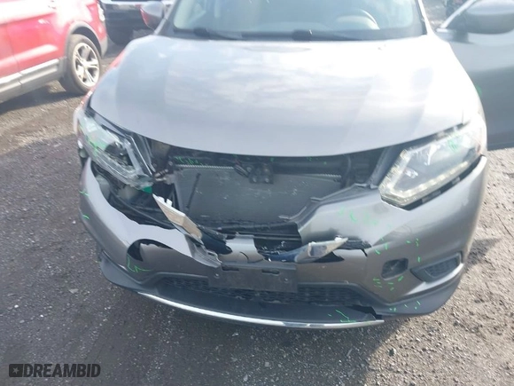2016 Nissan Rogue SV with VIN 5N1AT2MT5GC786782, listed as a IAAI auction lot 41460155 with 122741 miles. Bid and sale history available at carsss.com. Image 6.