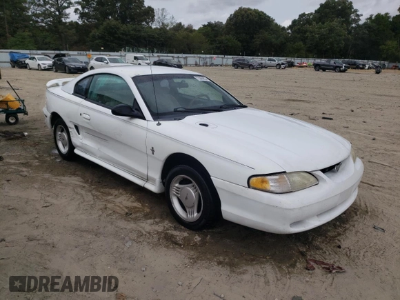 1995 Ford Mustang with VIN 1FALP4045SF181301, listed as a Copart auction lot 72989824 with 242,669 mi miles and Salvage Title. Bid and sale history available at carsss.com. Image 4.