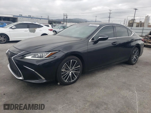 2023 Lexus ES 350 with VIN 58ADZ1B1XPU147601, listed as a Copart auction lot 53552325 with 43,493 mi miles and Salvage Title. Bid and sale history available at DreamBid. Image 1.