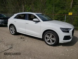 2023 Audi Q8 Premium with VIN WA1AVBF10PD024362, listed as a Copart auction lot 56148275 with 38,853 mi miles and Salvage title. Bid and sale history available at DreamBid. Image 4.