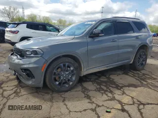 2025 Dodge Durango GT Plus with VIN 1C4RDJDG7SC503972, listed as a Copart auction lot 56074765 with 7,104 mi miles and Salvage title. Bid and sale history available at DreamBid. Image 1.