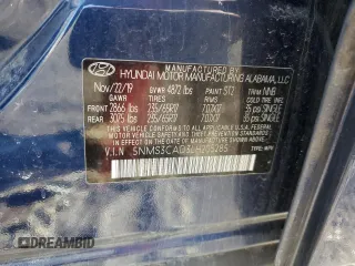 2020 Hyundai Santa Fe SEL with VIN 5NMS3CAD3LH205285, listed as a Copart auction lot 49089915 with 58,437 mi miles and Salvage Title. Bid and sale history available at carsss.com. Image 14.