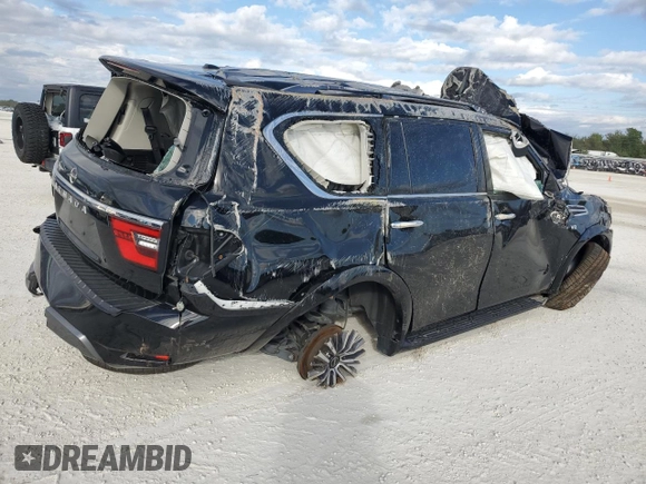 2021 Nissan Armada SV with VIN JN8AY2ACXM9147160, listed as a Copart auction lot 83873234 with Not Provided miles and Non Repairable. Bid and sale history available at carsss.com. Image 3.