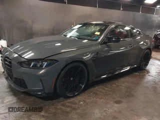 2025 BMW M4 Competition xDrive with VIN WBS33HK09SCT89618, listed as a IAAI auction lot 41561862 with 1,744 mi miles. Bid and sale history available at carsss.com. Image 2.