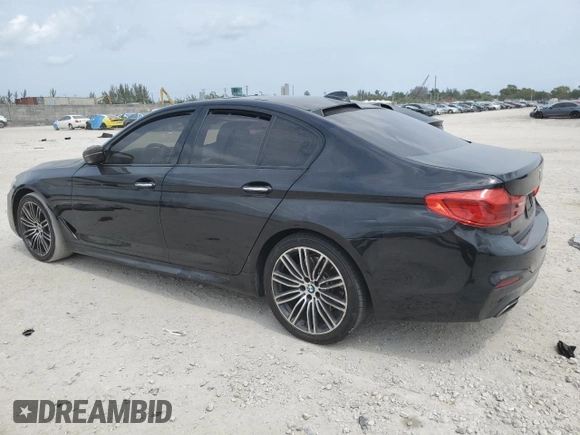 2018 BMW 5 Series 540i with VIN WBAJE5C51JWA94611, listed as a Copart auction lot 50367505 with 104,301 mi miles and Salvage Title. Bid and sale history available at carsss.com. Image 2.
