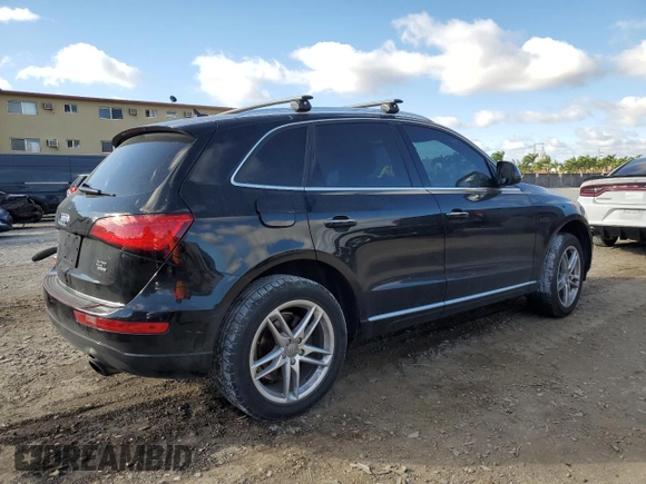 2015 Audi Q5 Premium with VIN WA1CFAFP4FA130639, listed as a Copart auction lot 40376174 with 77,301 mi miles and Salvage title. Bid and sale history available at DreamBid. Image 3.